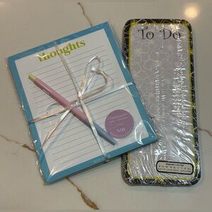 STEVIE & BEAN “Thoughts” Notepad Set with Pen